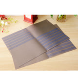Max 2pcs PVC Rectangle Placemat Heat Insulation Pad Dining Table Mat Blue