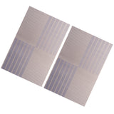 Max 2pcs PVC Rectangle Placemat Heat Insulation Pad Dining Table Mat Blue