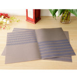 Max 2pcs PVC Rectangle Placemat Heat Insulation Pad Dining Table Mat Blue
