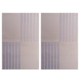 Max 2pcs PVC Rectangle Placemat Heat Insulation Pad Dining Table Mat Blue