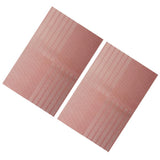 Max 2pcs PVC Rectangle Placemat Heat Insulation Pad Dining Table Mat Red
