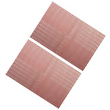 Max 2pcs PVC Rectangle Placemat Heat Insulation Pad Dining Table Mat Red