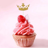 Max 5Pcs Gold Crown Cake Topper Crown Food Picks Baby shower Decor SKCQ002