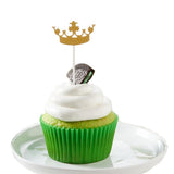 Max 5Pcs Gold Crown Cake Topper Crown Food Picks Baby shower Decor SKCQ002
