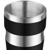 Max Stainless Steel Tumbler Travel Coffee Mug Camping Travel Car Cup 450ML Black