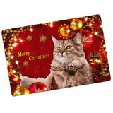 Nonslip Bathroom Mat Rubber Floor Carpet Christmas Xmas Party Decor I