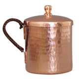 Max Moscow Mule Mug Cup Tea Coffee Beer Drinking Mug with Lid Copper 550ml
