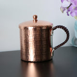 Max Moscow Mule Mug Cup Tea Coffee Beer Drinking Mug with Lid Copper 550ml