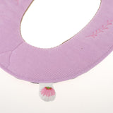 Max Bathroom Soft Washable Cloth Toilet Seat Cover Pads HJY-6262 deep Pink