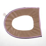 Max Bathroom Soft Washable Cloth Toilet Seat Cover Pads HJY-6262 deep Pink