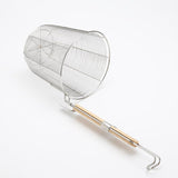 Maxbell Kitchen Noodle Strainer with Hook, Stainless Steel, Deep Fry Basket M - Aladdin Shoppers