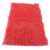 Microfiber Bathroom Kitchen Mat Bath Shower Rug Rectangular Doormat Orange L