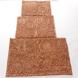 Maxbell Microfiber Bathroom Kitchen Mat Bath Shower Rug Rectangular Doormat Brown L - Aladdin Shoppers