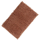 Maxbell Microfiber Bathroom Kitchen Mat Bath Shower Rug Rectangular Doormat Brown L - Aladdin Shoppers