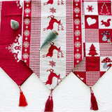 Max Christmas Reindeer Printed Table Flag Tablecloths Party Decoration Style_1