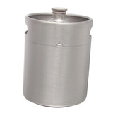 Max Mini Keg Growler Stainless Steel Home Brew Bottle Beer Barrel Silver 2L