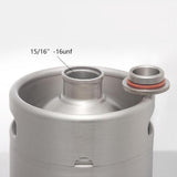 Max Mini Keg Growler Stainless Steel Home Brew Bottle Beer Barrel Silver 2L
