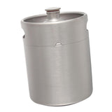 Max Mini Keg Growler Stainless Steel Home Brew Bottle Beer Barrel Silver 2L
