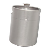 Max Mini Keg Growler Stainless Steel Home Brew Bottle Beer Barrel Silver 2L