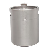 Max Mini Keg Growler Stainless Steel Home Brew Bottle Beer Barrel Silver 2L