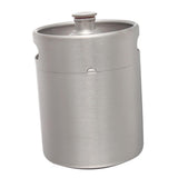 Max Mini Keg Growler Stainless Steel Home Brew Bottle Beer Barrel Silver 2L