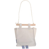 Max Cartoon Hanging Pocket Storage Bag Organizer Closet Rack Blue Grid
