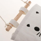 Max Cartoon Hanging Pocket Storage Bag Organizer Closet Rack Blue Grid