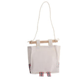 Max Cartoon Hanging Pocket Storage Bag Organizer Closet Rack Red Black Grid