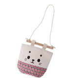Max Cartoon Hanging Pocket Storage Bag Organizer Closet Rack Red Black Grid
