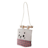 Max Cartoon Hanging Pocket Storage Bag Organizer Closet Rack Red Black Grid
