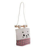 Max Cartoon Hanging Pocket Storage Bag Organizer Closet Rack Red Black Grid