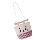 Max Cartoon Hanging Pocket Storage Bag Organizer Closet Rack Red Black Grid