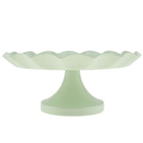 Maxbell Wave Edge Cake Tray Macaroon Cupcake Stand Plate Metal Cake Tools Green M - Aladdin Shoppers
