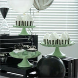 Maxbell Wave Edge Cake Tray Macaroon Cupcake Stand Plate Metal Cake Tools Green M - Aladdin Shoppers