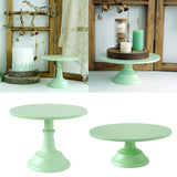 Maxbell Metal Round Display Cake Stand Food Platter Serving Rack Holder Green 10inch - Aladdin Shoppers