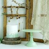 Maxbell Metal Round Display Cake Stand Food Platter Serving Rack Holder Green 10inch - Aladdin Shoppers