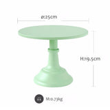 Maxbell Metal Round Display Cake Stand Food Platter Serving Rack Holder Green 10inch - Aladdin Shoppers