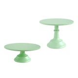 Maxbell Metal Round Display Cake Stand Food Platter Serving Rack Holder Green 10inch - Aladdin Shoppers
