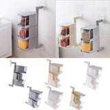 Maxbell Rotatable Hanging Spice Rack Set Wall-mounted Revolving Spice Rack 2-White - Aladdin Shoppers