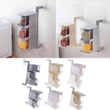 Maxbell Rotatable Hanging Spice Rack Set Wall-mounted Revolving Spice Rack 2-White - Aladdin Shoppers
