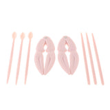 Maxbell  Plastic Seafood Tools Set Lobster Crab Openers Picks Spoons Set Pink
