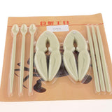 Max Plastic Seafood Tools Set Lobster Crab Openers Picks Spoons Set Green