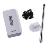 Max Modern Fashion Sucker Type Toilet Brush and Holder Set Bathroom Accs Grey