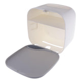 Max Wall Mounted Plastic Cup Toilet Tissue Paper Roll Holder Phone Shelf Gray