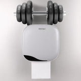Max Wall Mounted Plastic Cup Toilet Tissue Paper Roll Holder Phone Shelf Gray