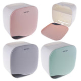 Max Wall Mounted Plastic Cup Toilet Tissue Paper Roll Holder Phone Shelf Gray