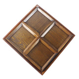 Maxbell Creative Wood Tray set for Snacks Fruit 31cm Chassis + 4pcs 14cm Plate - Aladdin Shoppers