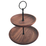 Maxbell  Wooden Cupcake Stand Party Wedding Dessert Pastry Cake Tower Black Walnut