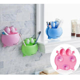Toothbrush Holder Suction Cup Shelf Wall Mounted Shower Caddy Kitchen Green