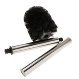 Maxbell Stainless Steel Handle Toilet Brush Cleaning Brush and Holder Set White - Aladdin Shoppers